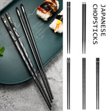 Traditional Metallic Chopstick Set