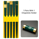 Traditional Metallic Chopstick Set