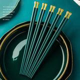 Traditional Metallic Chopstick Set