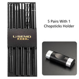 Traditional Metallic Chopstick Set