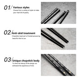 Traditional Metallic Chopstick Set